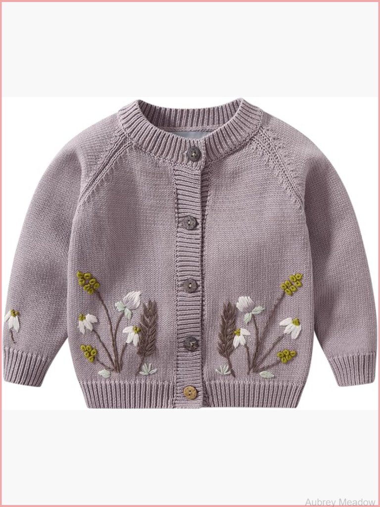 Infant Baby Pullover Sweater Knitted Button Down Toddler Sweatshirt